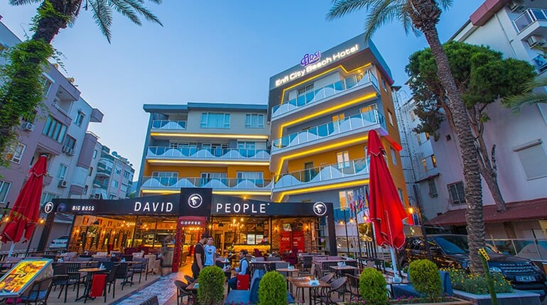 Hotel Arsi Enfi City Beach: fotografie vybavení exteriérů a interiérů ubytování.