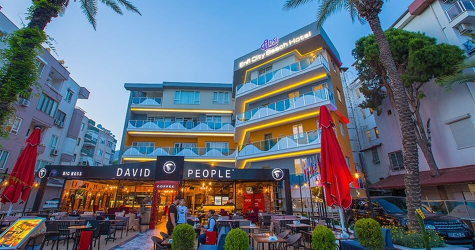 Hotel Arsi Enfi City Beach: fotografie vybavení exteriérů a interiérů ubytování.