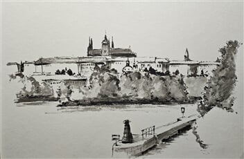 Hradčany z Jiráskova mostu