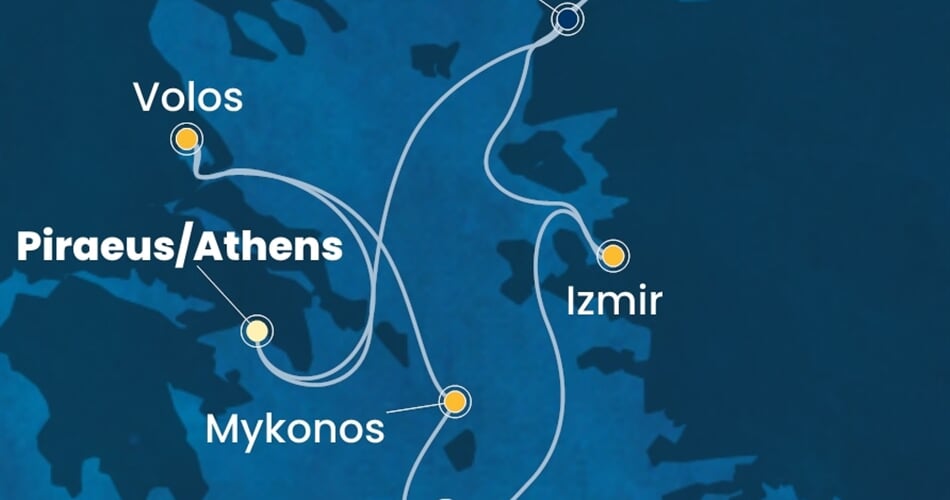 Trasa plavby CFO-ATH07A1Z