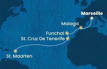 Costa Fascinosa - Francie, Španělsko, Portugalsko, Nizozemské Antily (z Marseille)