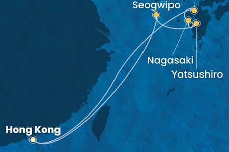 Costa Serena - Čína, Japonsko (z Hongkongu)