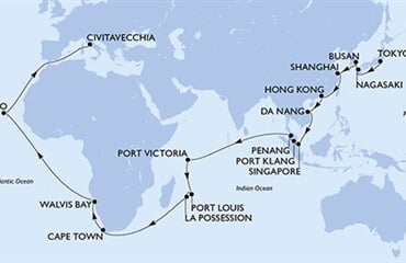 MSC Magnifica - Japonsko, Jižní Korea, Čína, Hongkong, Vietnam, ... (z Tokia)