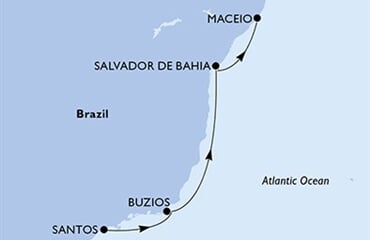 MSC Virtuosa - Brazílie (Santos)