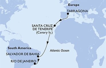 MSC Divina - Španělsko, Brazílie (Tarragona)