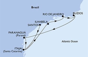 MSC Lirica - Brazílie (Santos)
