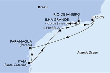 MSC Lirica - Brazílie (Itajaí)