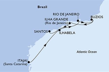 MSC Lirica - Brazílie (Itajaí)