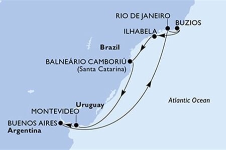 MSC Splendida - Argentina, Brazílie, Uruguay (Buenos Aires)