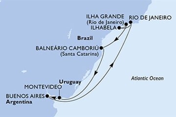 MSC Splendida - Argentina, Brazílie, Uruguay (Buenos Aires)