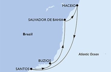MSC Virtuosa - Brazílie (Maceio)