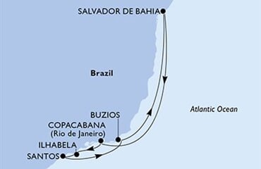 MSC Virtuosa - Brazílie (Santos)