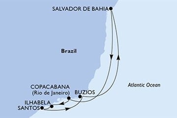 MSC Virtuosa - Brazílie (Salvador de Bahia)