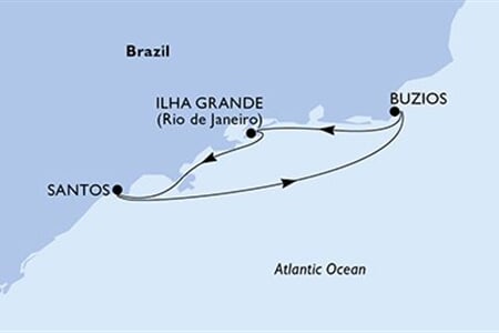 MSC MUSICA - Brazília (a Santos-ból)