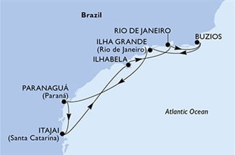 MSC Lirica - Brazílie (z Rio de Janeira)