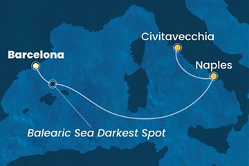 Costa Toscana - Španělsko, Itálie (z Barcelony)