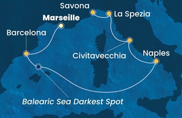 Costa Toscana - Francie, Španělsko, Itálie (z Marseille)