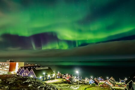 Zimní Grónsko + POLÁRNÍ ZÁŘE NAD FJORDEM + TRADIČNÍ JÍZDA PSÍM SPŘEŽENÍM