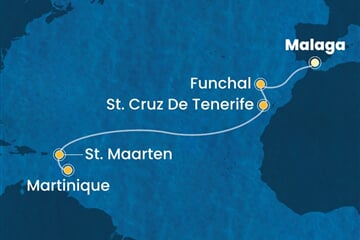 Costa Fascinosa - Španělsko, Portugalsko, Nizozemské Antily (z Malagy)