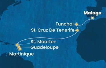 Costa Fascinosa - Španělsko, Portugalsko, Nizozemské Antily (z Malagy)