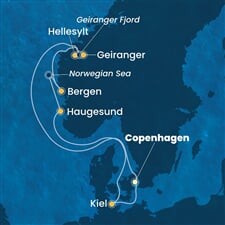 Costa Diadema - Dánsko, Norsko, Německo (z Kodaně)