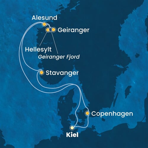 Trasa plavby CDI-KEL07A2W