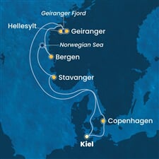 Costa Diadema - Německo, Dánsko, Norsko (z Kielu)
