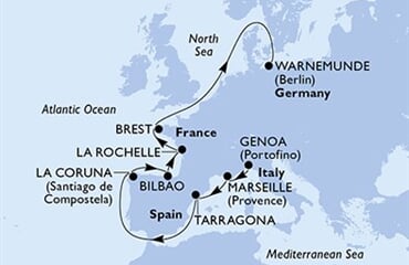 MSC Magnifica - Itálie, Francie, Španělsko, Německo (z Janova)