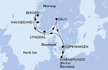 MSC Magnifica - Německo, Norsko, Dánsko (Warnemünde)