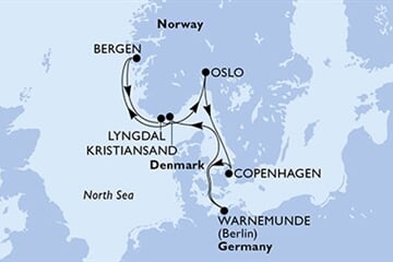 MSC Magnifica - Německo, Norsko, Dánsko (Warnemünde)