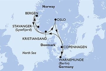 MSC Magnifica - Německo, Norsko, Dánsko (Warnemünde)