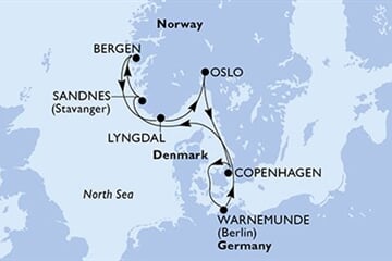 MSC Magnifica - Německo, Norsko, Dánsko (Warnemünde)