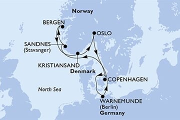 MSC Magnifica - Německo, Norsko, Dánsko (Warnemünde)