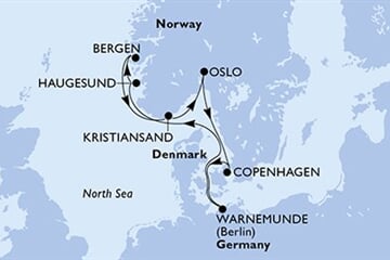 MSC Magnifica - Německo, Norsko, Dánsko (Warnemünde)