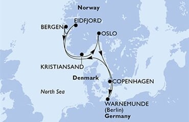 MSC Magnifica - Německo, Norsko, Dánsko (Warnemünde)