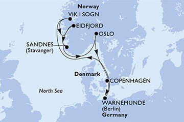 MSC Magnifica - Německo, Norsko, Dánsko (Warnemünde)
