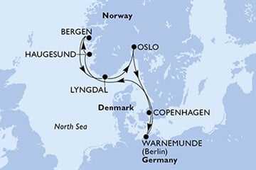 MSC MAGNIFICA - Németország, Norvégia, Dánia (a Warnemünde-ből)