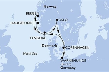 MSC MAGNIFICA - Németország, Norvégia, Dánia (a Warnemünde-ből)