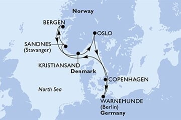 MSC MAGNIFICA - Dánia, Németország, Norvégia (a Koppenhága-ből)