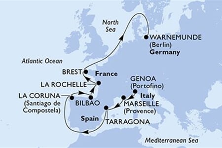 MSC MAGNIFICA - Itálie, Francie, Španělsko, Německo (z Janova)