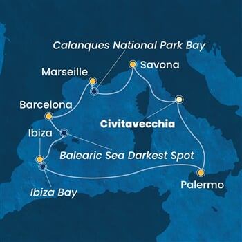 Trasa plavby CSM-CIV07A98