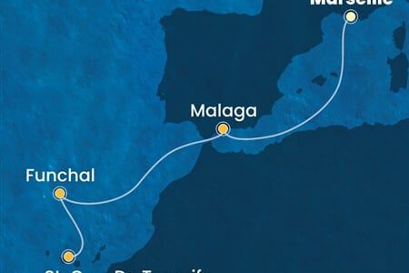 Costa Fascinosa - Francie, Španělsko, Portugalsko (z Marseille)