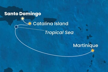 Costa Fascinosa - Dominikán.rep., Nizozemské Antily (Santo Domingo)