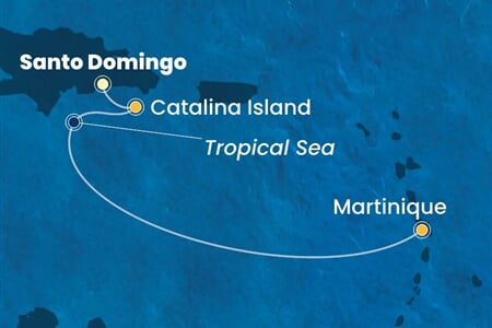 Costa Fascinosa - Dominikán.rep., Nizozemské Antily (Santo Domingo)