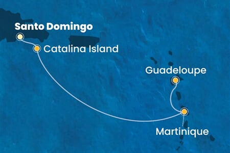 Costa Fascinosa - Dominikán.rep., Nizozemské Antily (Santo Domingo)