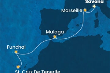 Costa Fascinosa - Itálie, Francie, Španělsko, Portugalsko (ze Savony)