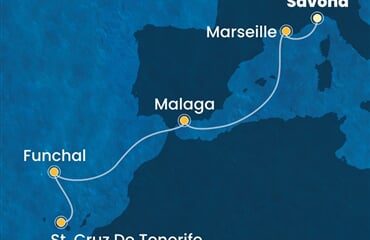 Costa Fascinosa - Itálie, Francie, Španělsko, Portugalsko (ze Savony)
