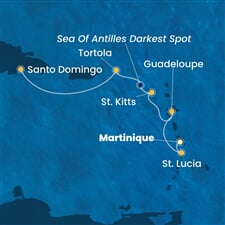 Costa Fascinosa - Nizozemské Antily, Panenské o. (britské), Dominikán.rep. (Fort-de-France)