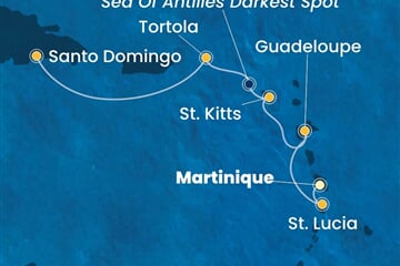 Costa Fascinosa - Nizozemské Antily, Panenské o. (britské), Dominikán.rep. (Fort-de-France)