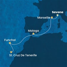 Costa Fascinosa - Itálie, Francie, Španělsko, Portugalsko (ze Savony)